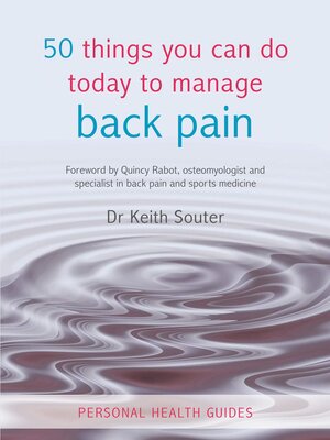 cover image of 50 Things You Can Do Today to Manage Back Pain